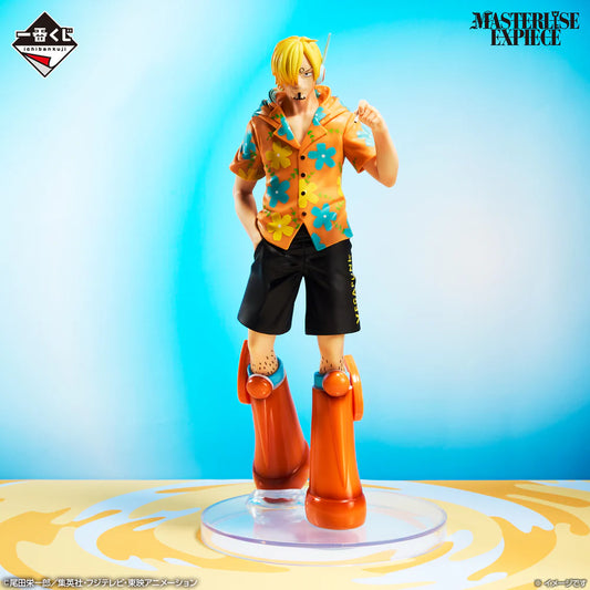 One Piece Sanji Egghead Island Ichiban Kuji Prize C MASTERLISE EXPIECE figure, official Sanji tropical shirt and futuristic boots anime figure imported from Japan.