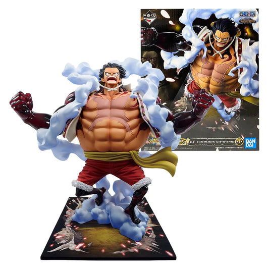 Rare One Piece Luffy Gear 4 Boundman figure Ichiban Kuji Treasure Cruise Volume 2 Last One Prize, metallic variant anime statue factory sealed.