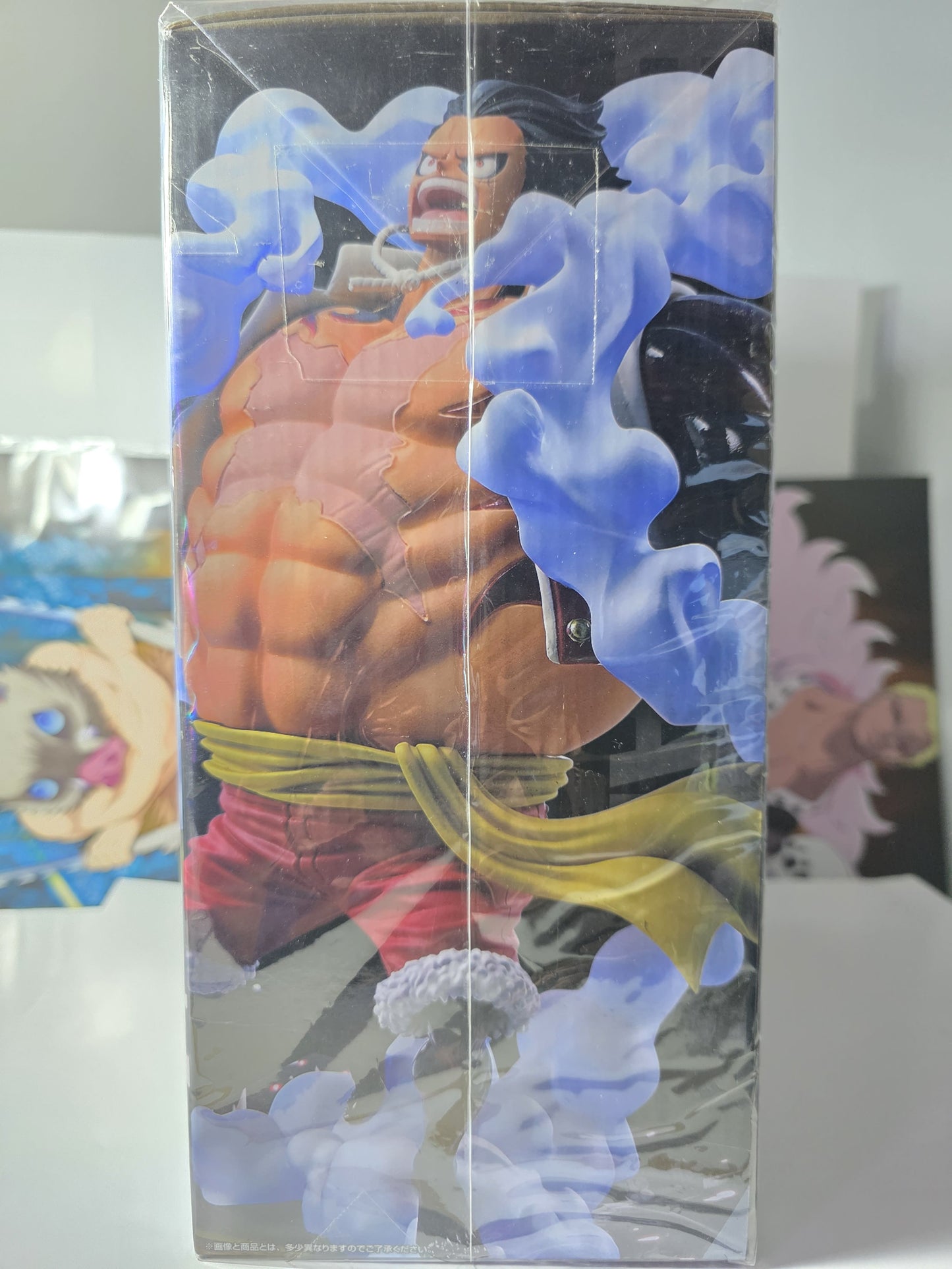 Rare One Piece Luffy Gear 4 Boundman figure Ichiban Kuji Treasure Cruise Volume 2 Last One Prize, metallic variant anime statue factory sealed.