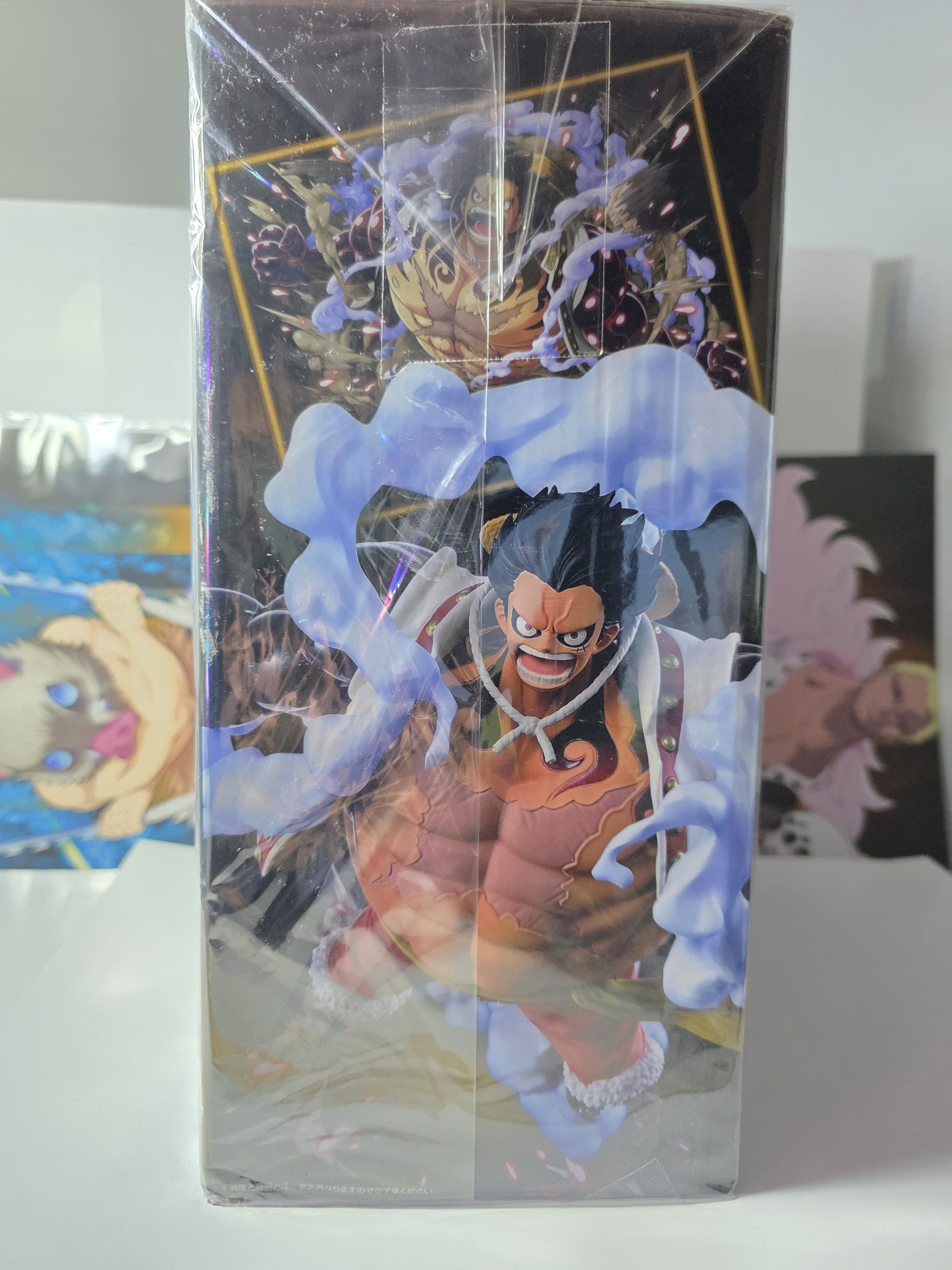 Rare One Piece Luffy Gear 4 Boundman figure Ichiban Kuji Treasure Cruise Volume 2 Last One Prize, metallic variant anime statue factory sealed.
