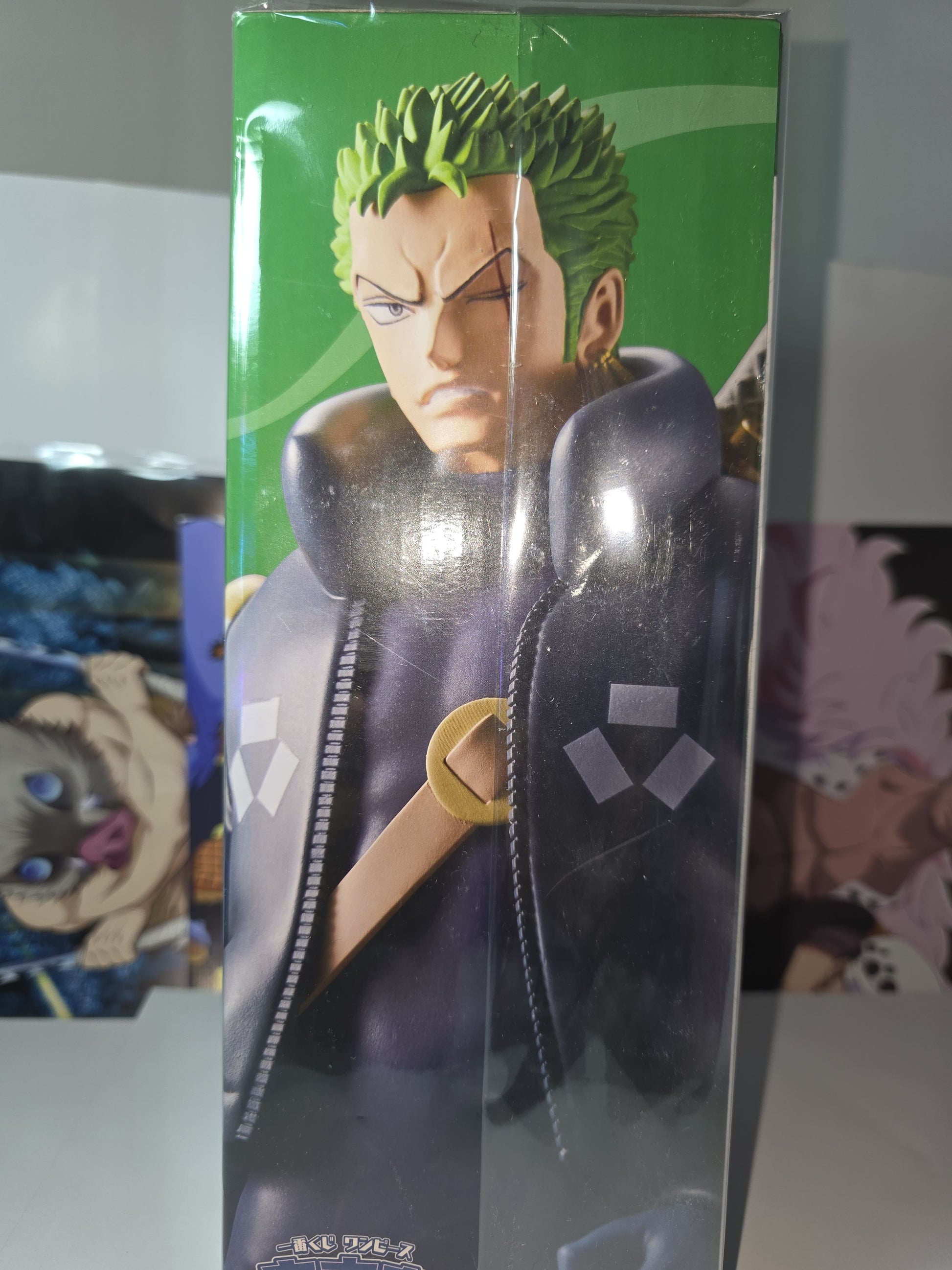 One Piece Roronoa Zoro Egghead Island Ichiban Kuji Prize B MASTERLISE EXPIECE figure, authentic Japanese release Zoro futuristic jacket and boots anime statue factory sealed.