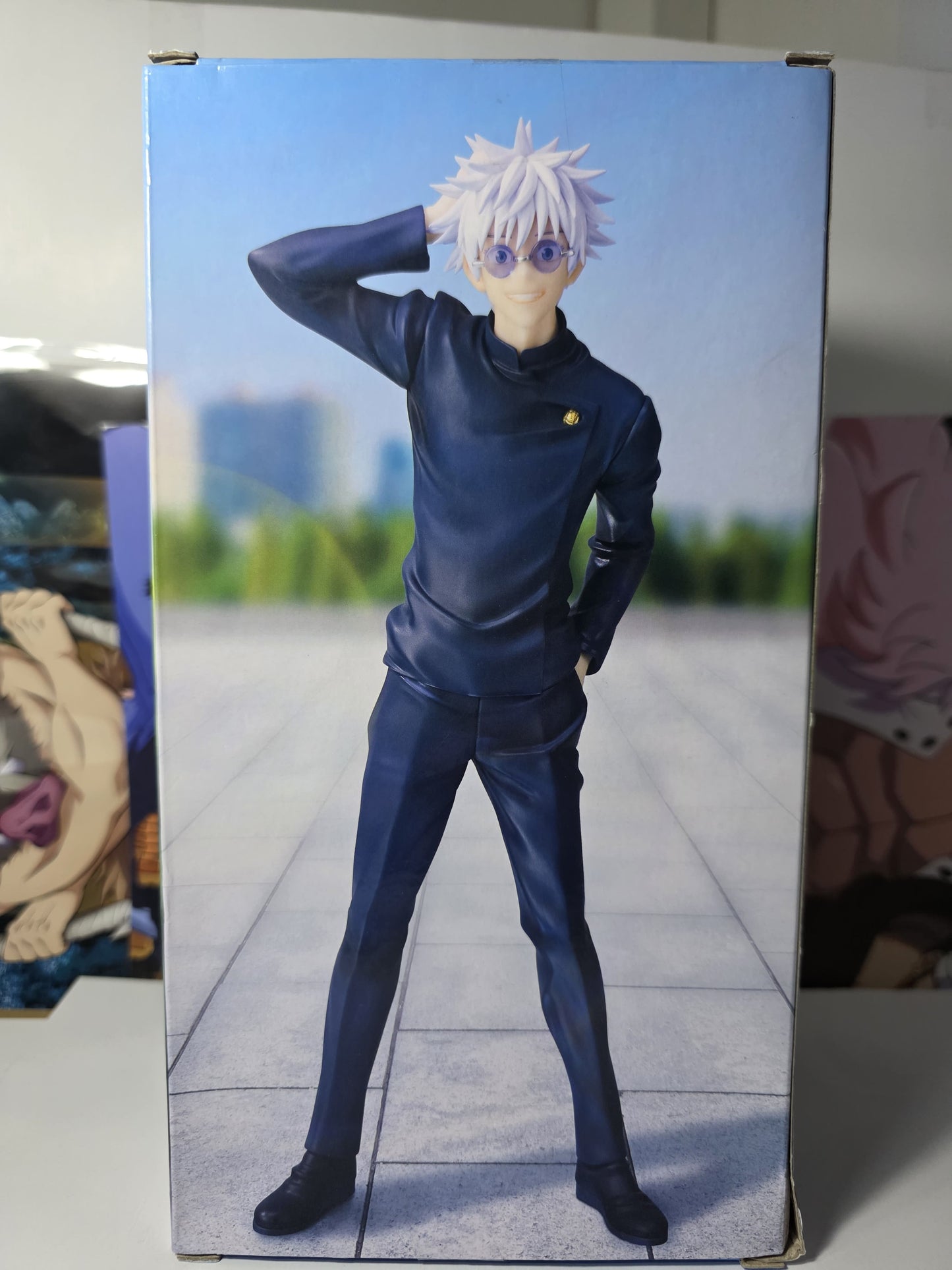 Jujutsu Kaisen Satoru Gojo Vivit figure Tokyo Jujutsu High School uniform version, authentic FuRyu Japanese prize figure open box sealed internal plastic clamshell.