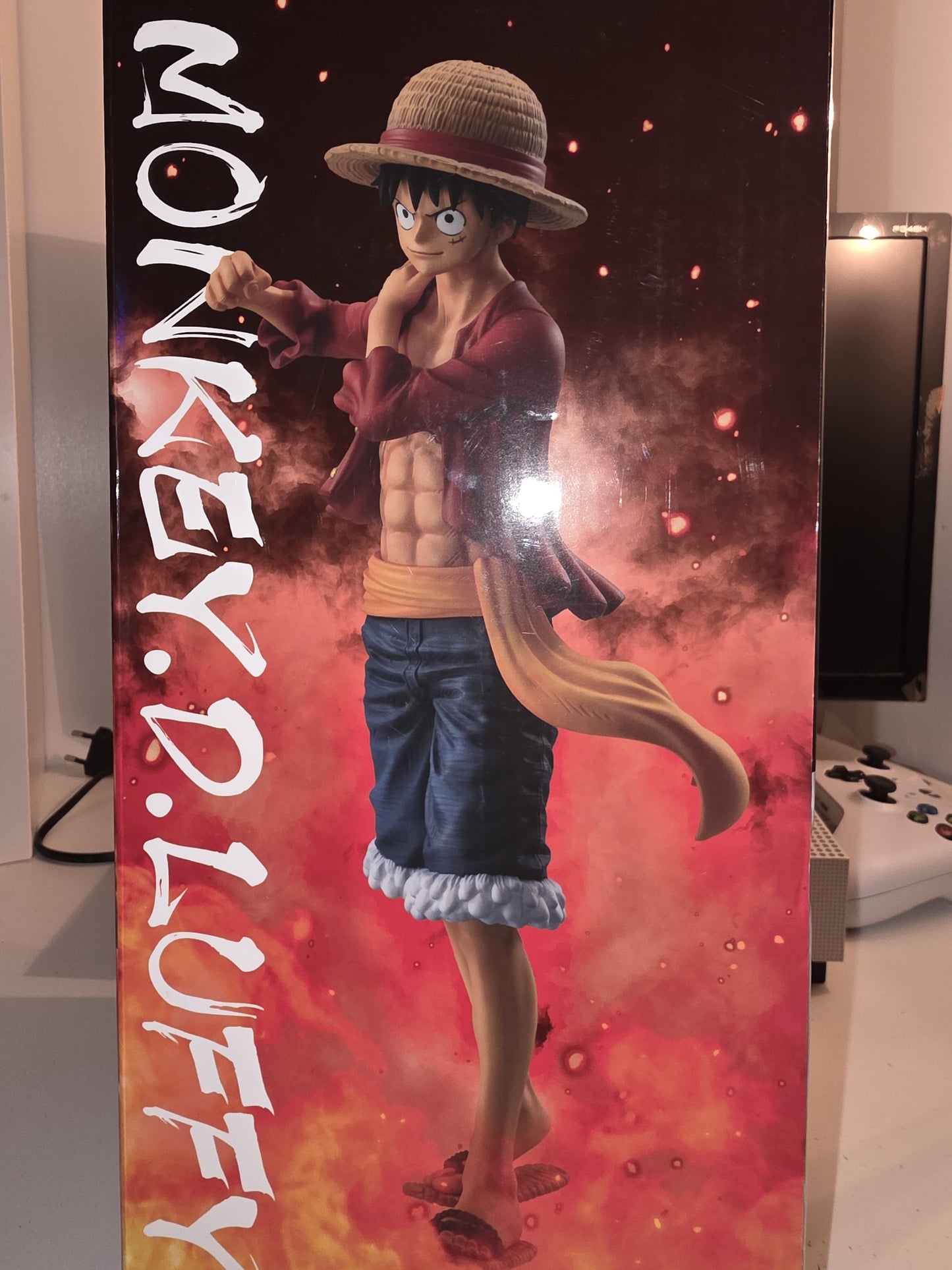 Opened authentic One Piece Monkey D Luffy Masterlise Prize A figure Ichiban Kuji Shiren no Sono Saki, pre-owned Japanese import anime figure.