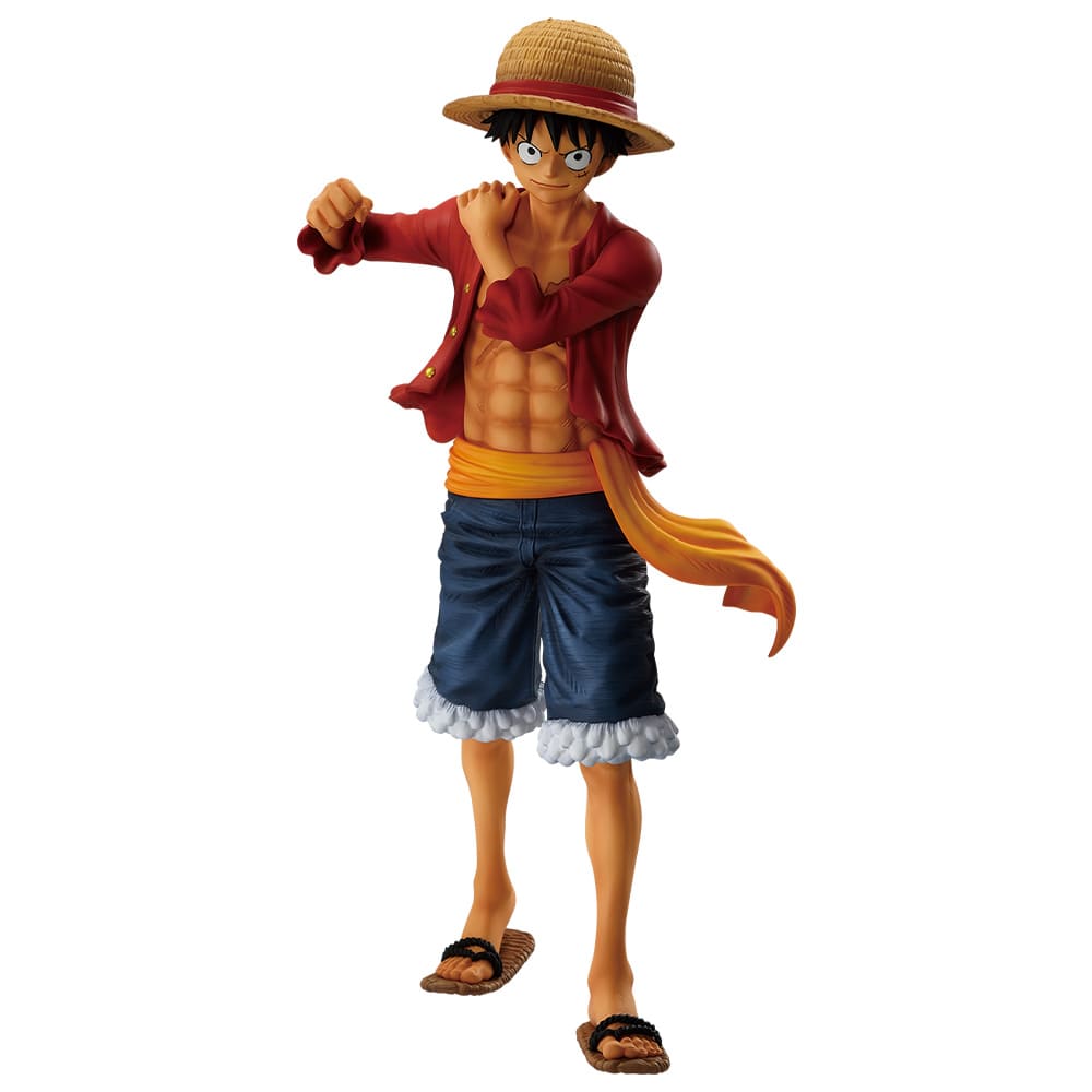 Opened authentic One Piece Monkey D Luffy Masterlise Prize A figure Ichiban Kuji Shiren no Sono Saki, pre-owned Japanese import anime figure.